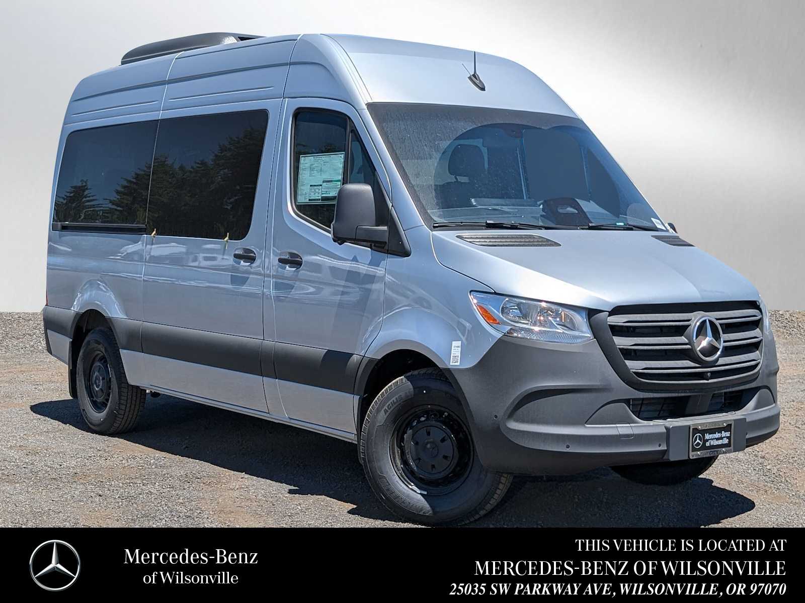 Hightech Silver 2025 Mercedes-Benz Sprinter 2500 144 Passenger Van RWD Van Rear-Wheel Drive 9-Speed Automatic