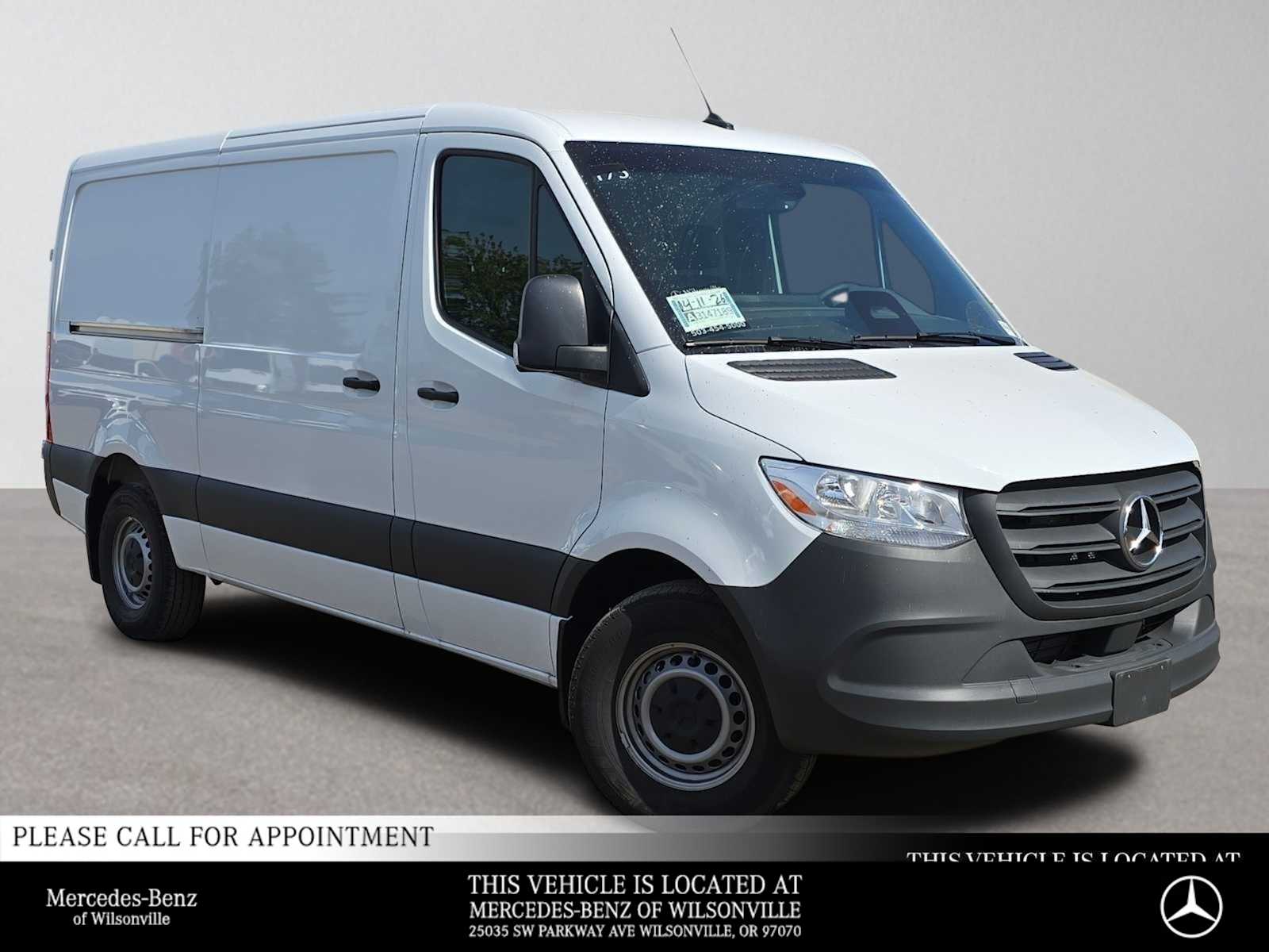 Arctic White 2025 Mercedes-Benz Sprinter Cargo Van Rear-Wheel Drive 9-Speed Automatic