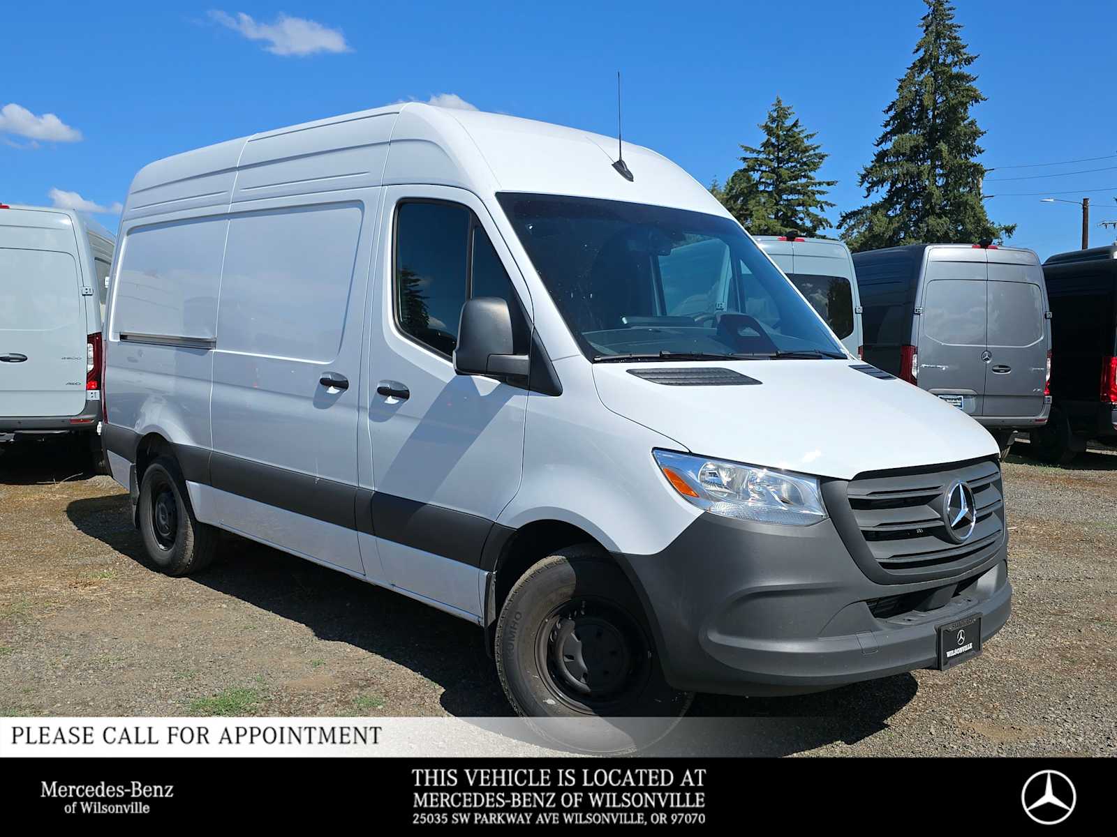 Arctic White 2026 Mercedes-Benz Sprinter Cargo Van Rear-Wheel Drive 9-Speed Automatic