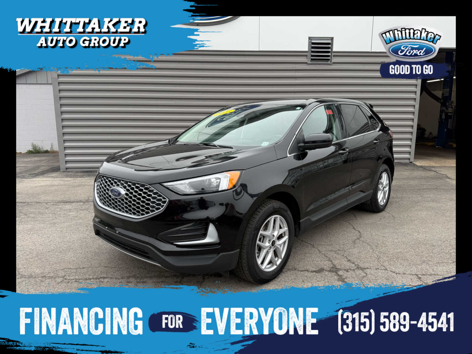 2023 Ford Edge SEL - Agate Black Metallic exterior view 1