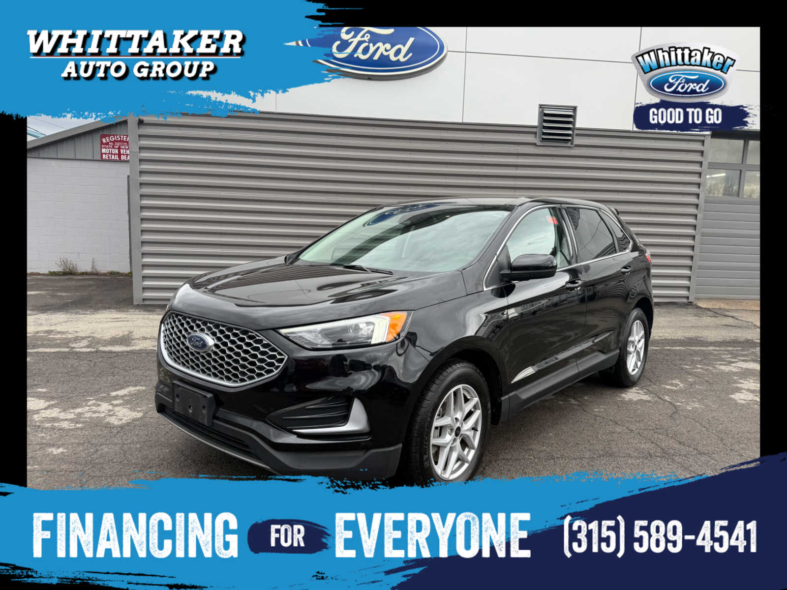 2024 Ford Edge SEL - Agate Black Metallic exterior view 1
