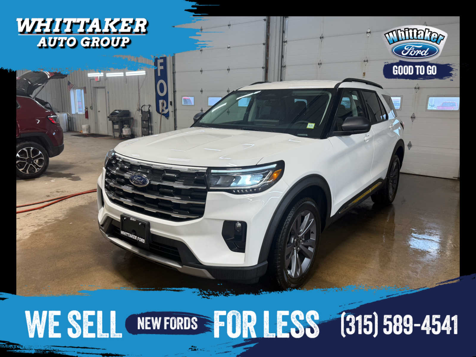 2025 Ford Explorer Active - Star White Metallic Tri-Coat exterior view 1