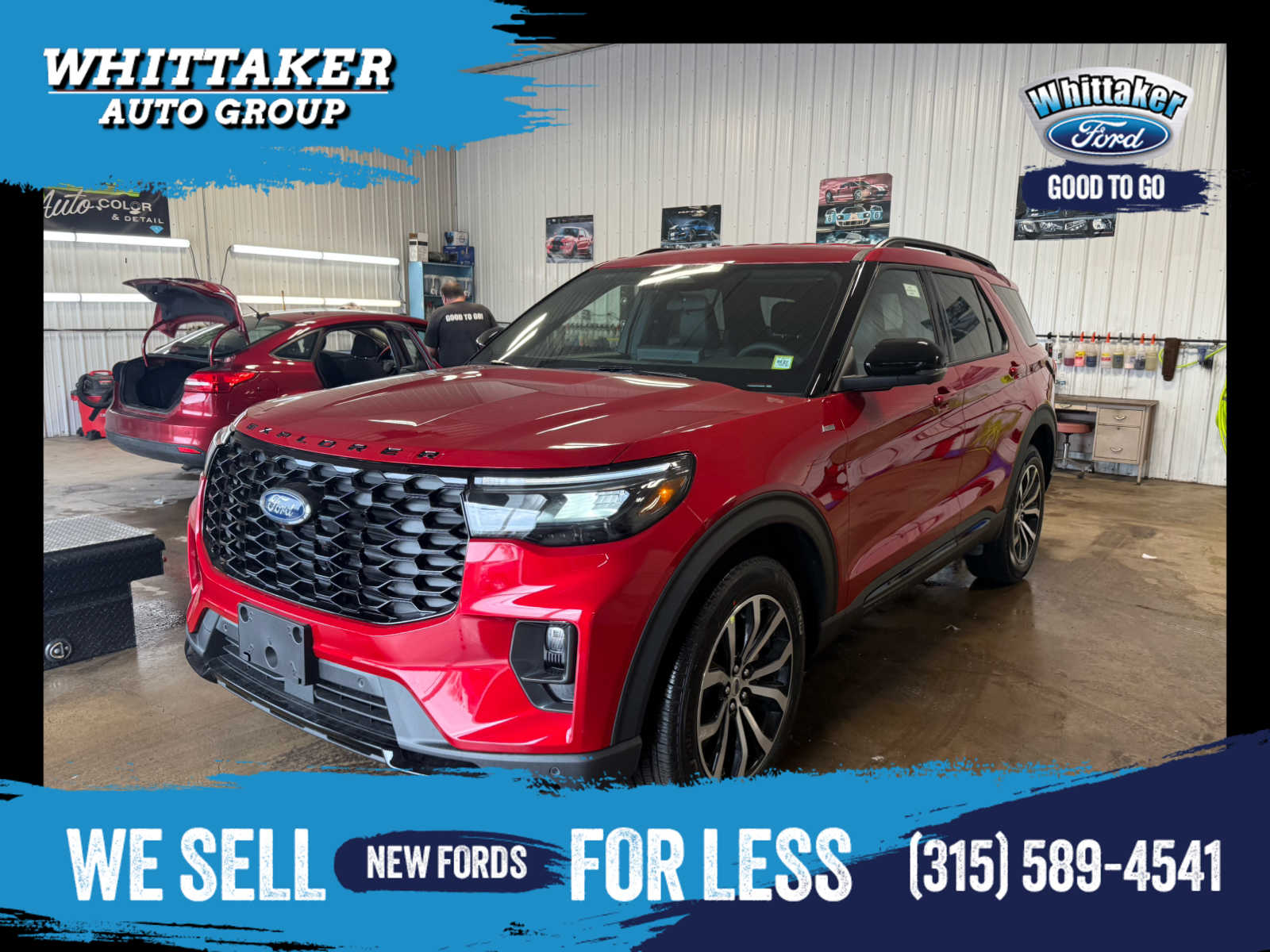 2026 Ford Explorer ST-Line - RAPID RED MET TINTED exterior view 1