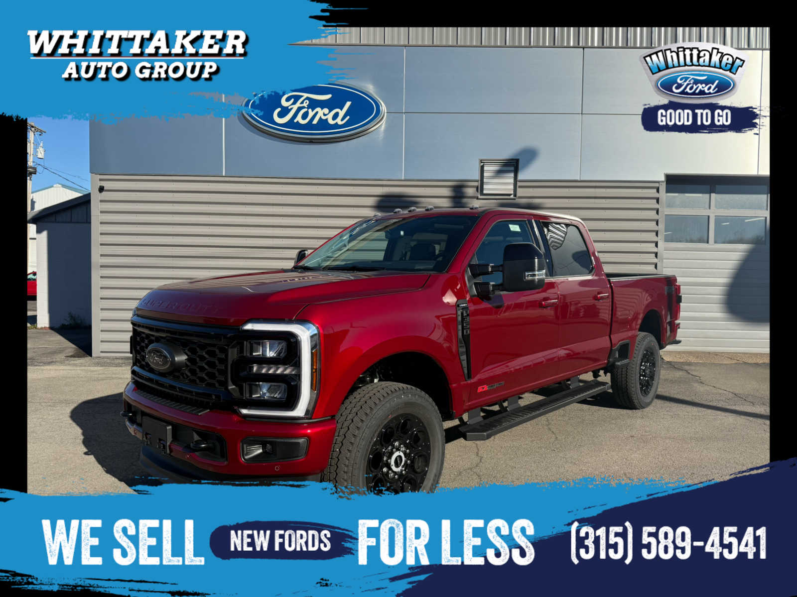 2026 Ford Super Duty F-350 SRW LARIAT - Ruby Red Metallic Tinted Clearcoat exterior view 1