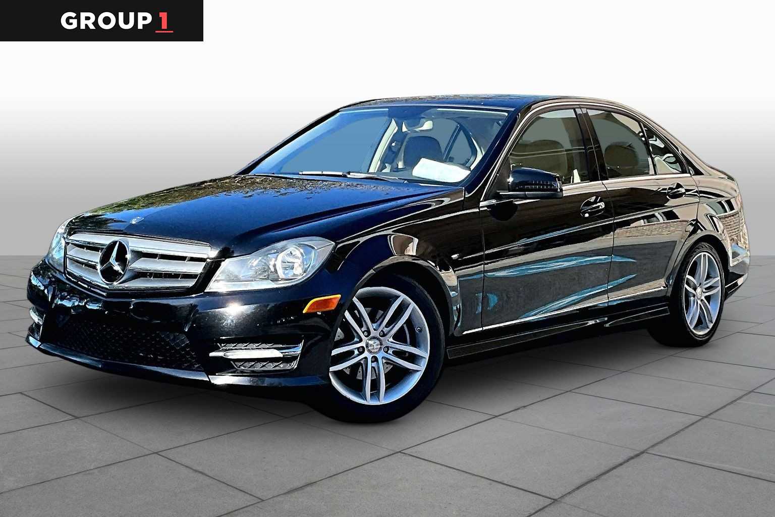 Black 2012 Mercedes-Benz C-Class Sedan All-Wheel Drive 7-Speed Automatic