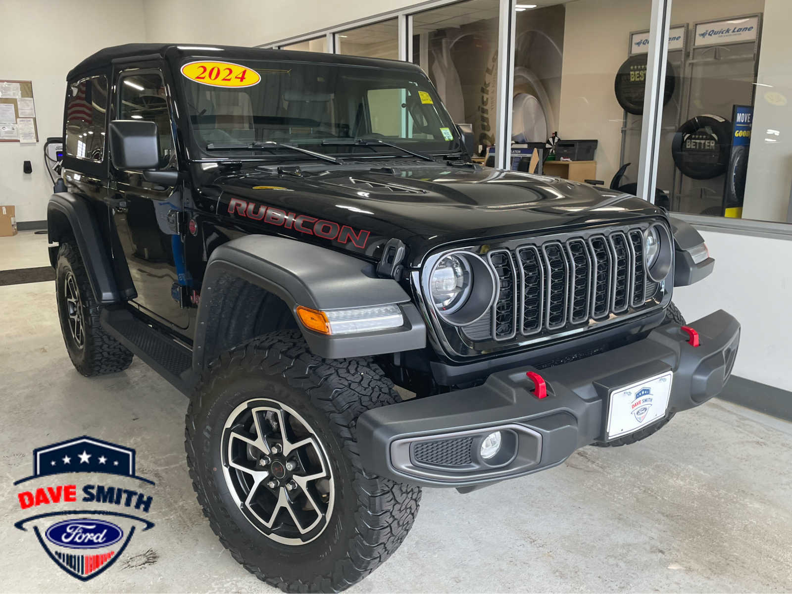 Black Clearcoat 2024 Jeep Wrangler Rubicon 2-Door 4WD SUV / Crossover Four-Wheel Drive 8-Speed Automatic