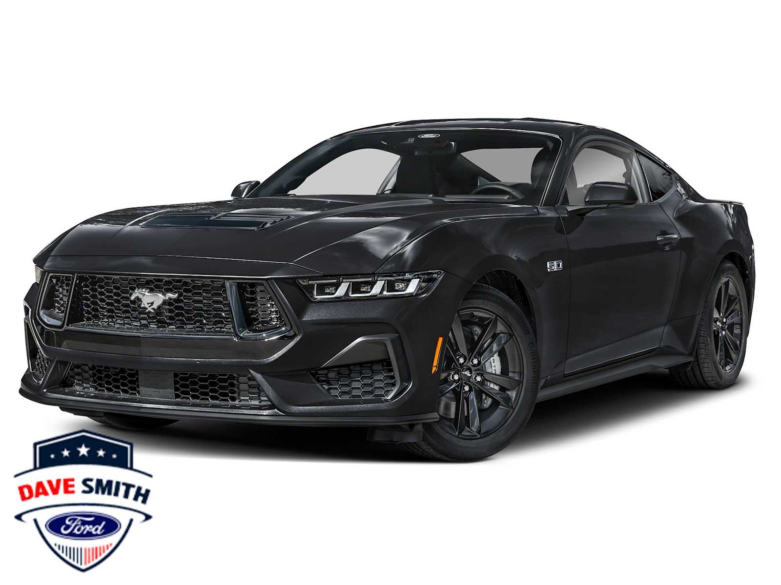 Shadow Black 2024 Ford Mustang Coupe Rear-Wheel Drive Automatic