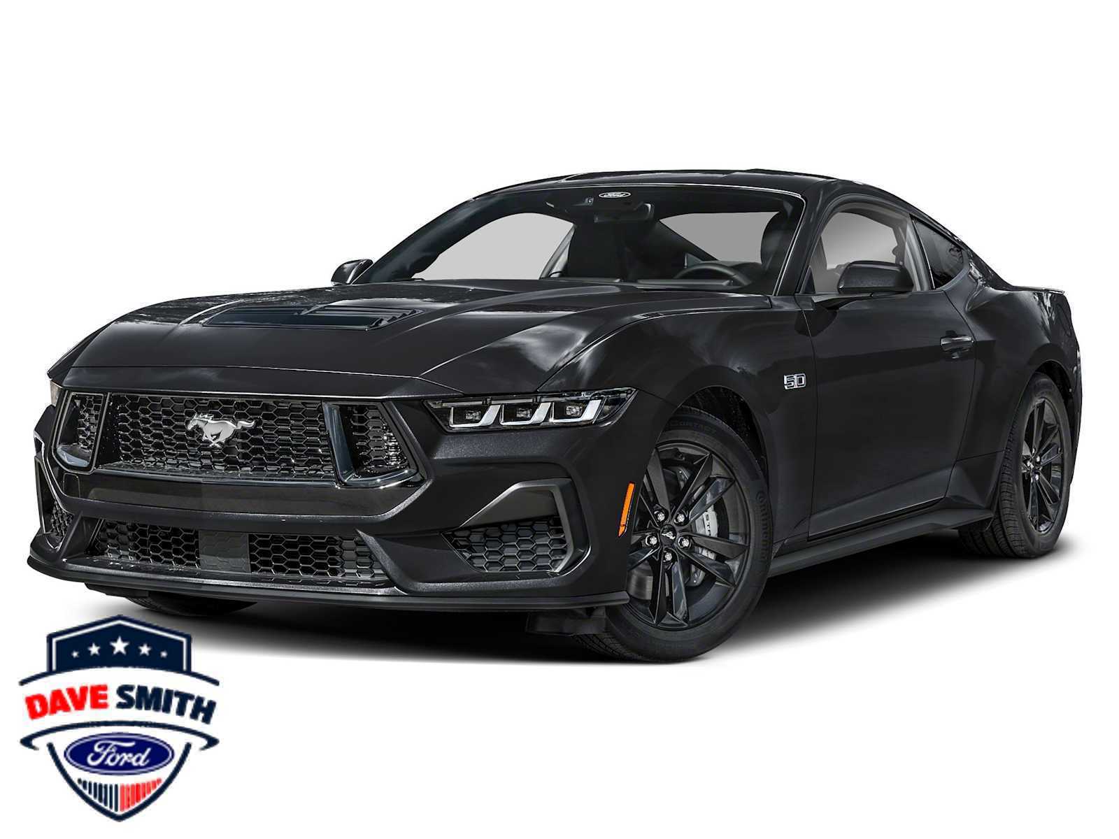 Shadow Black 2024 Ford Mustang Coupe Rear-Wheel Drive Automatic