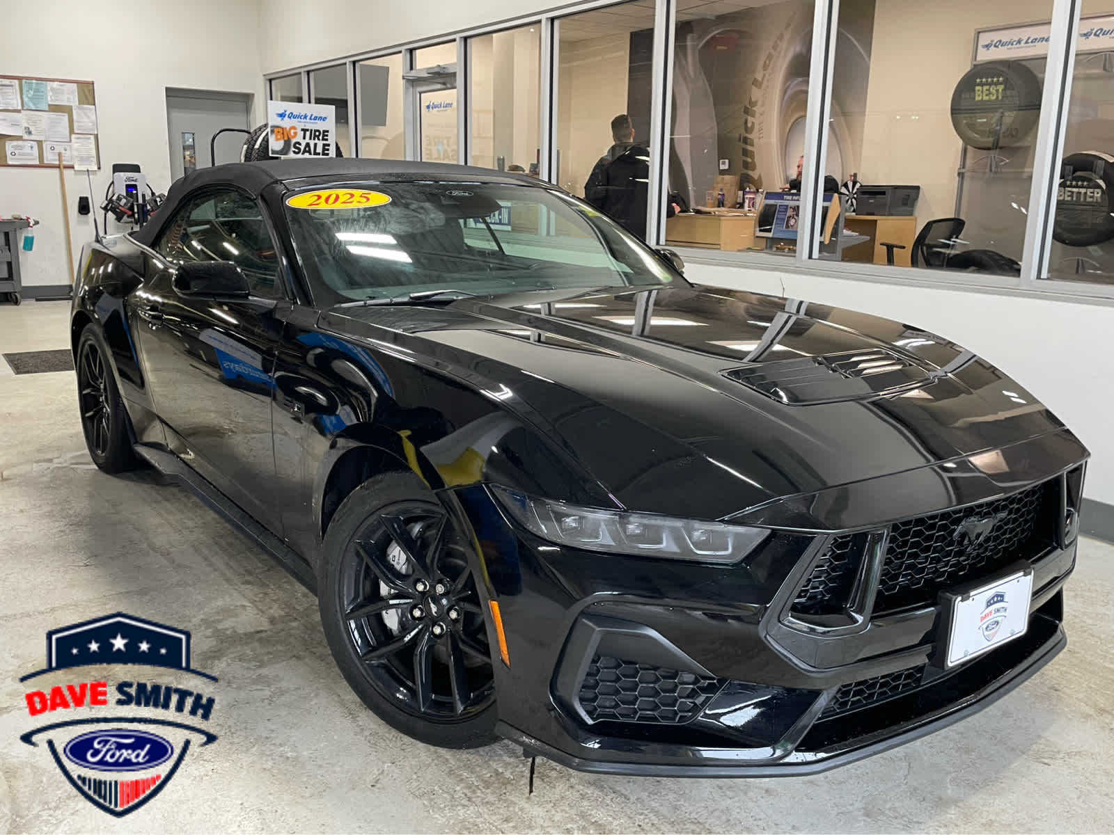 Shadow Black 2025 Ford Mustang GT Premium Convertible RWD Convertible Rear-Wheel Drive Automatic