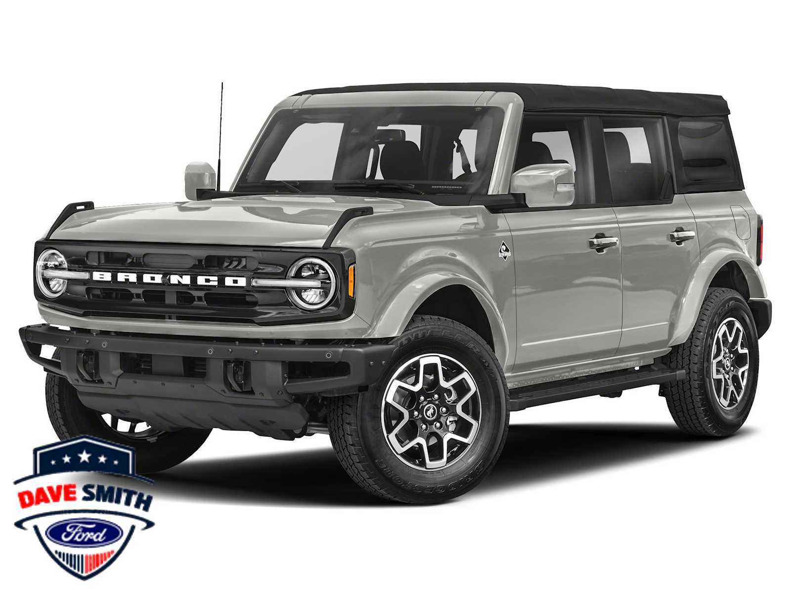Iconic Silver 2023 Ford Bronco Outer Banks Advanced 4-Door 4WD SUV / Crossover Four-Wheel Drive Automatic