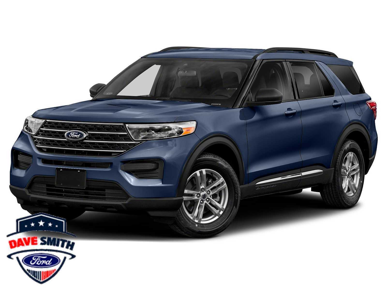 Stone Blue Metallic 2022 Ford Explorer XLT AWD SUV / Crossover All-Wheel Drive Automatic