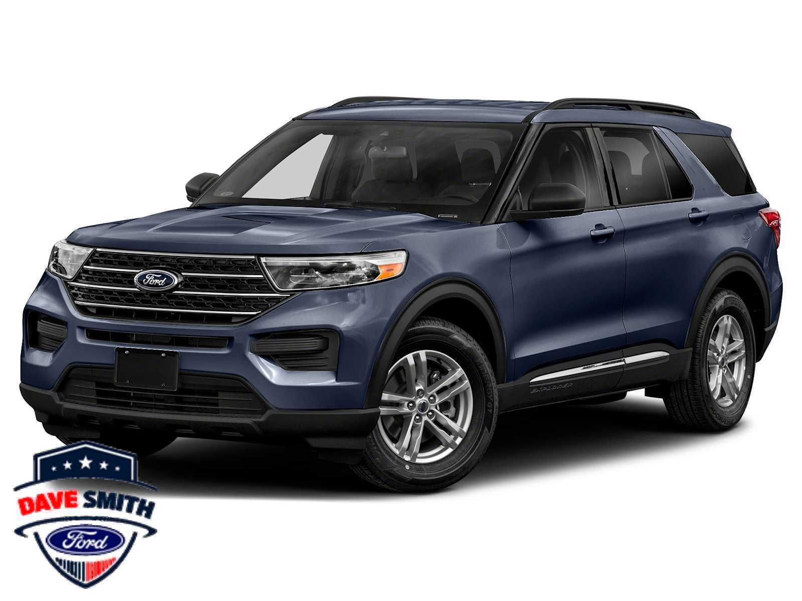 Infinite Blue Metallic Tinted Clearcoat 2021 Ford Explorer XLT AWD SUV / Crossover All-Wheel Drive Automatic