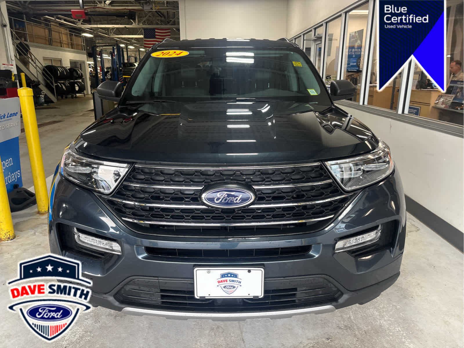 Stone Blue 2024 Ford Explorer SUV / Crossover All-Wheel Drive Automatic