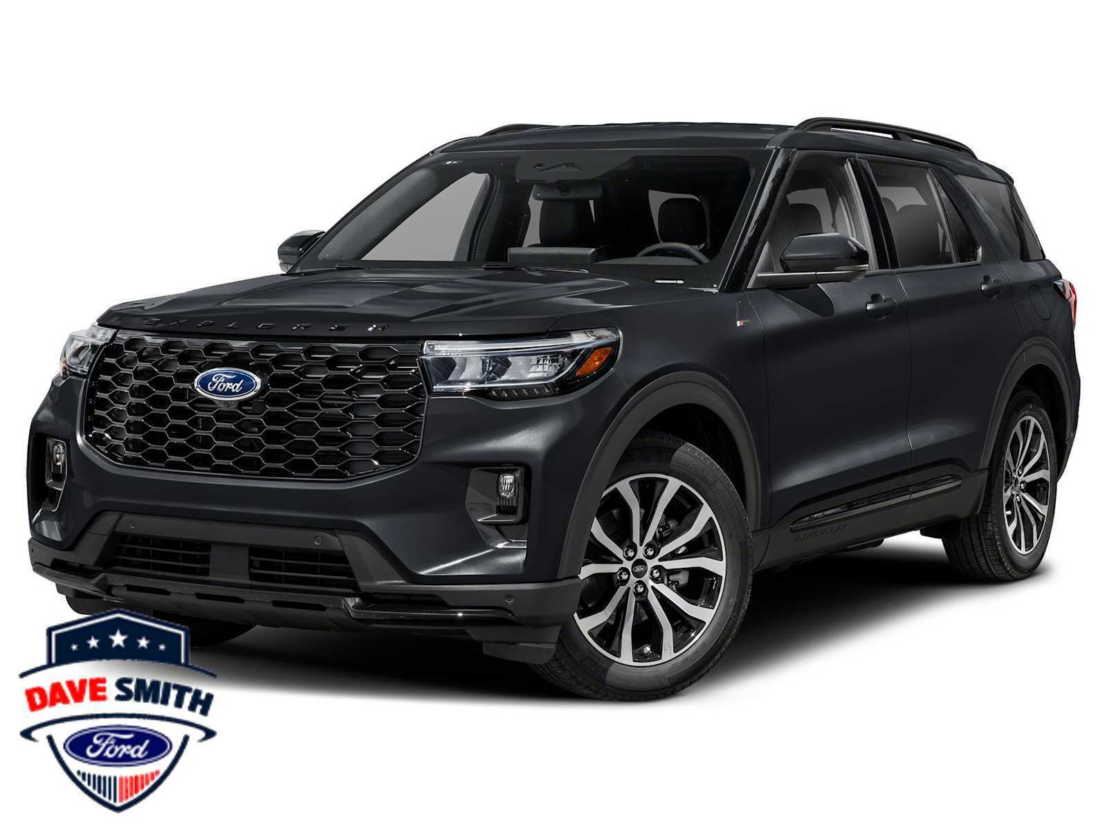 Agate Black 2025 Ford Explorer ST-Line AWD SUV / Crossover All-Wheel Drive Automatic
