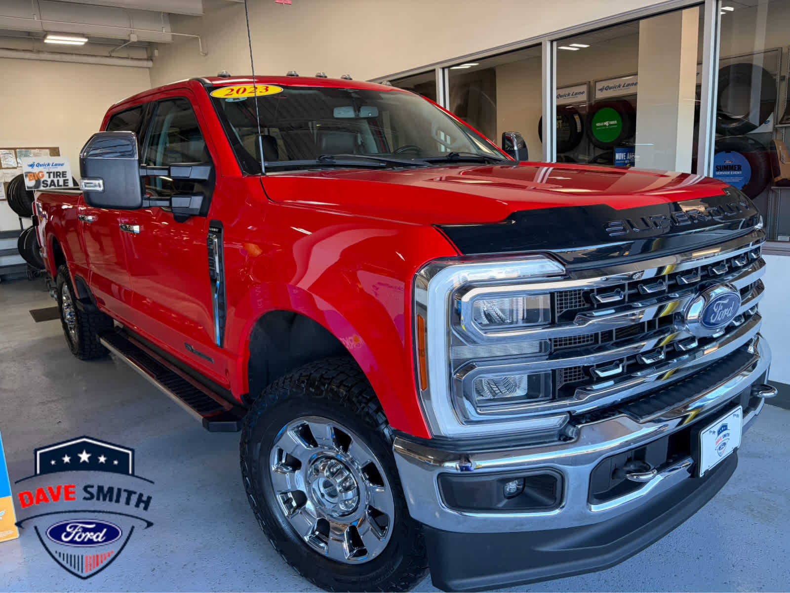 Race Red 2023 Ford F-350 Super Duty Pickup Truck Four-Wheel Drive Automatic