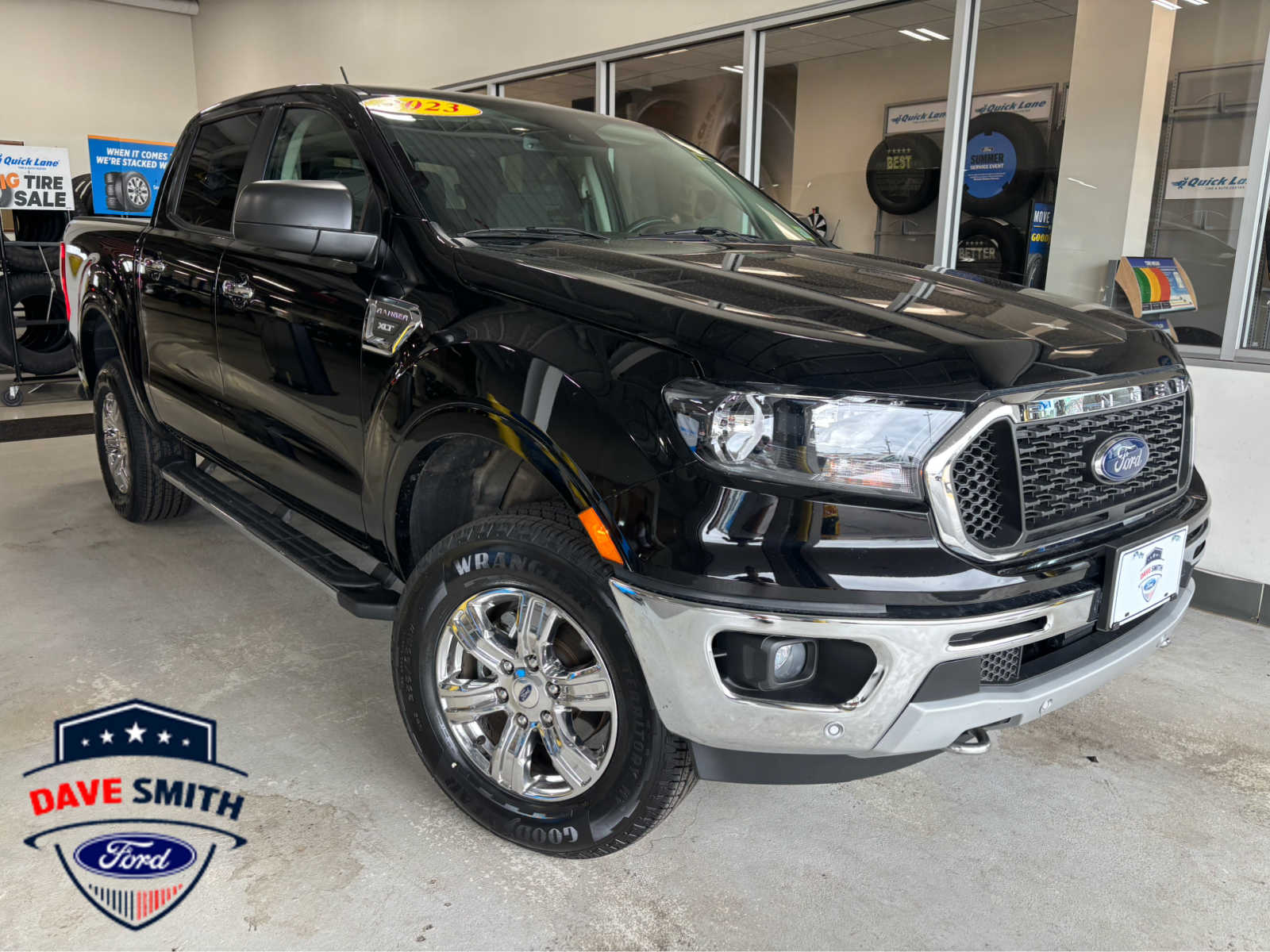 Shadow Black 2023 Ford Ranger Pickup Truck Four-Wheel Drive Automatic