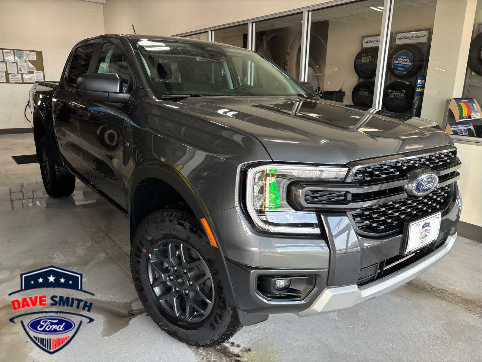 Carbonized Gray Metallic 2025 Ford Ranger XLT SuperCrew 4WD Pickup Truck Four-Wheel Drive Automatic