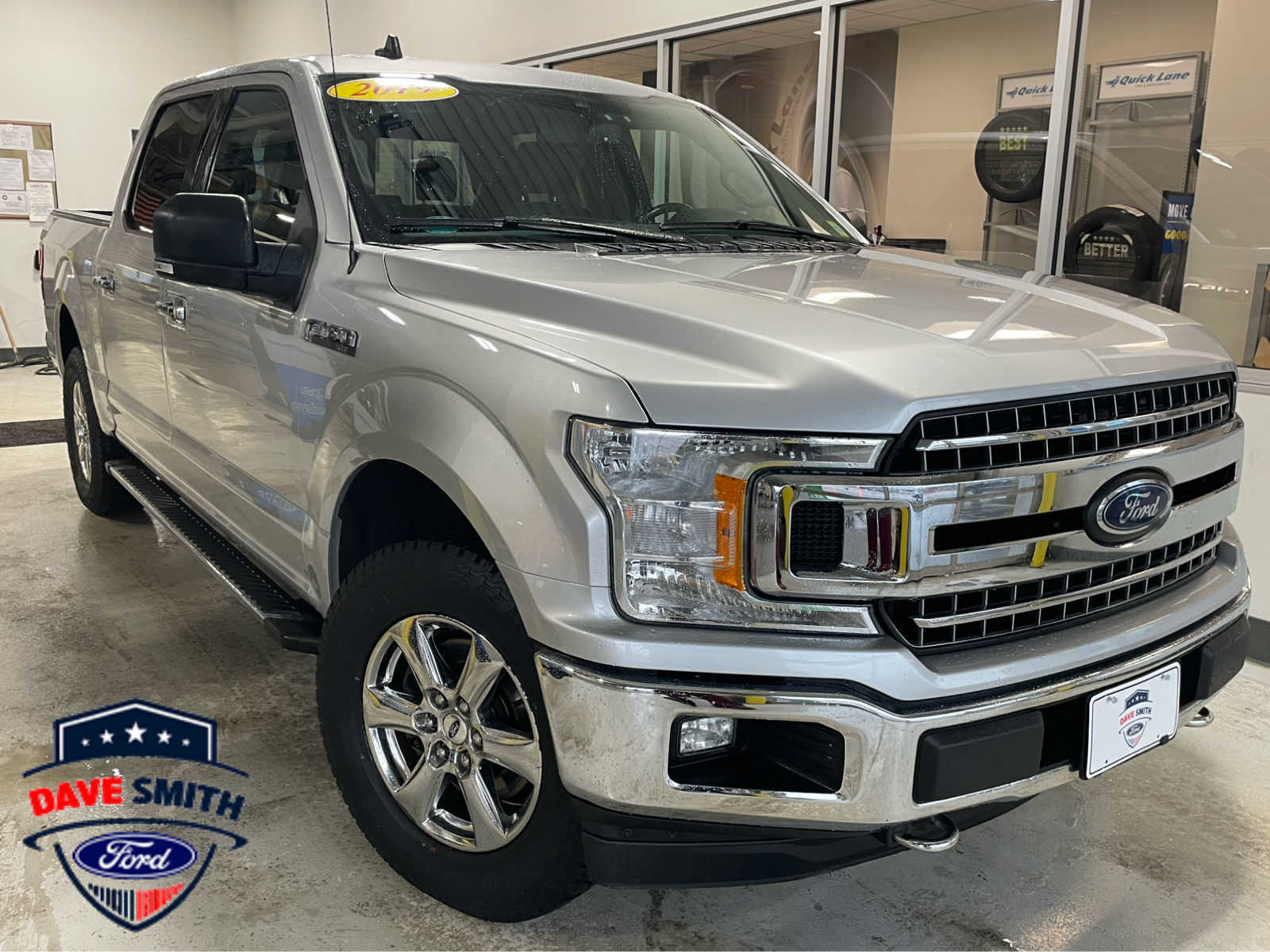 Ingot Silver 2019 Ford F-150 XLT SuperCrew 4WD Pickup Truck Four-Wheel Drive Automatic