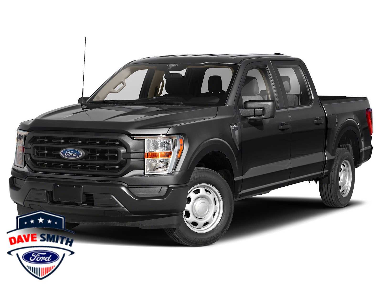 Agate Black Metallic 2022 Ford F-150 XLT SuperCrew 4WD Pickup Truck Four-Wheel Drive Automatic