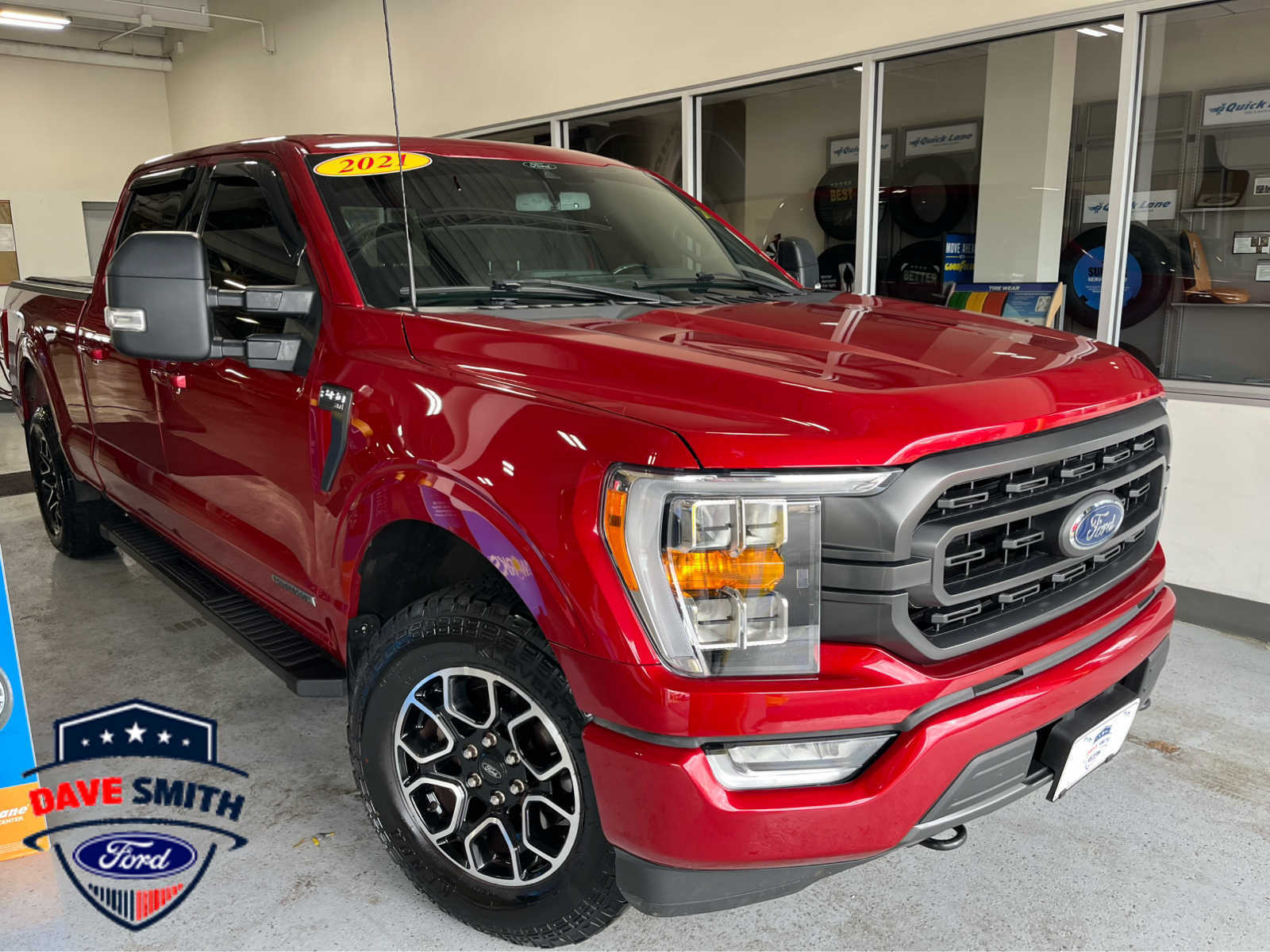 Rapid Red Metallic Tinted Clearcoat 2021 Ford F-150 Pickup Truck Four-Wheel Drive Automatic