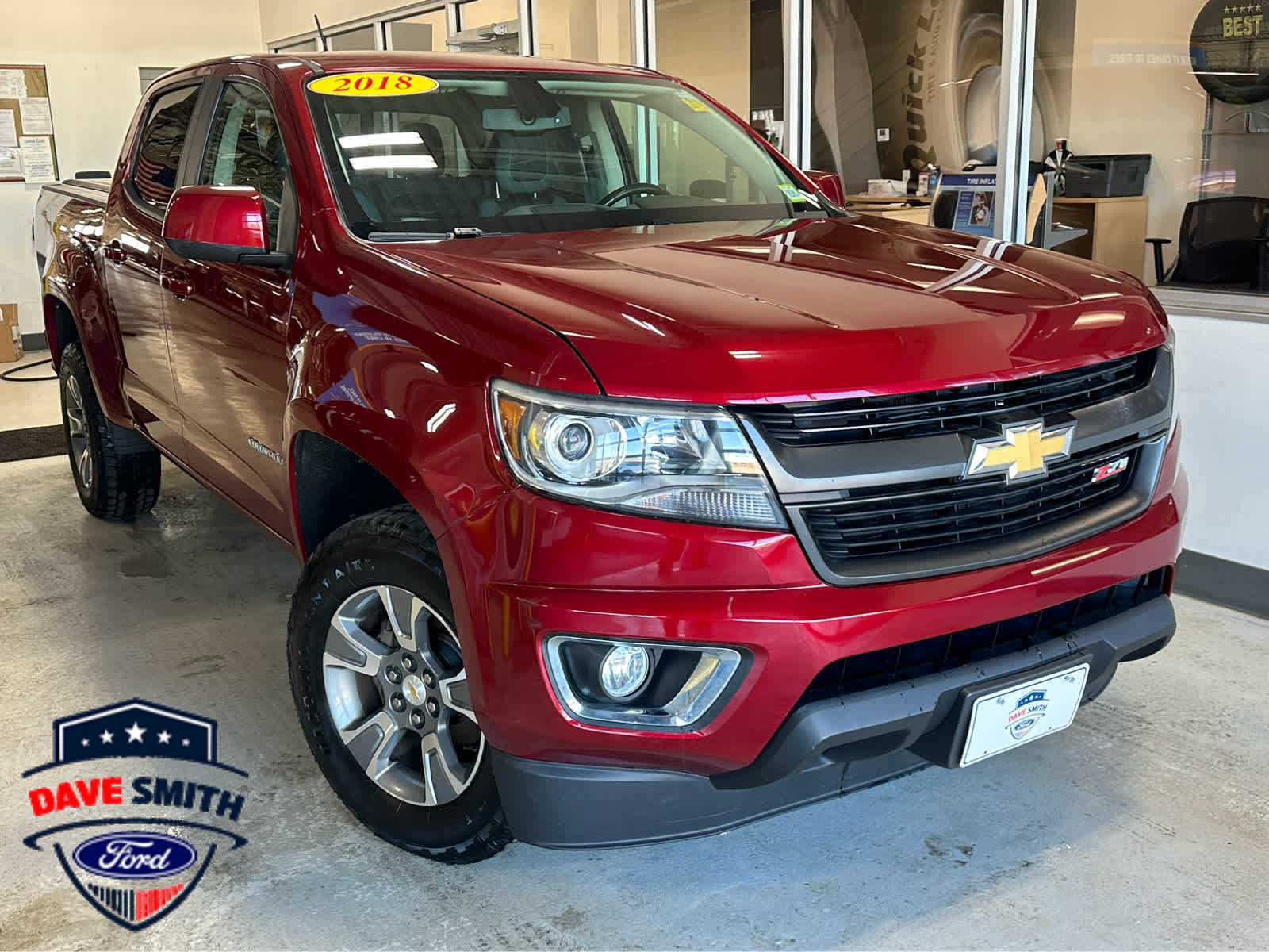 Cajun Red Tintcoat 2018 Chevrolet Colorado Z71 Crew Cab 4WD Pickup Truck Four-Wheel Drive 8-Speed Automatic