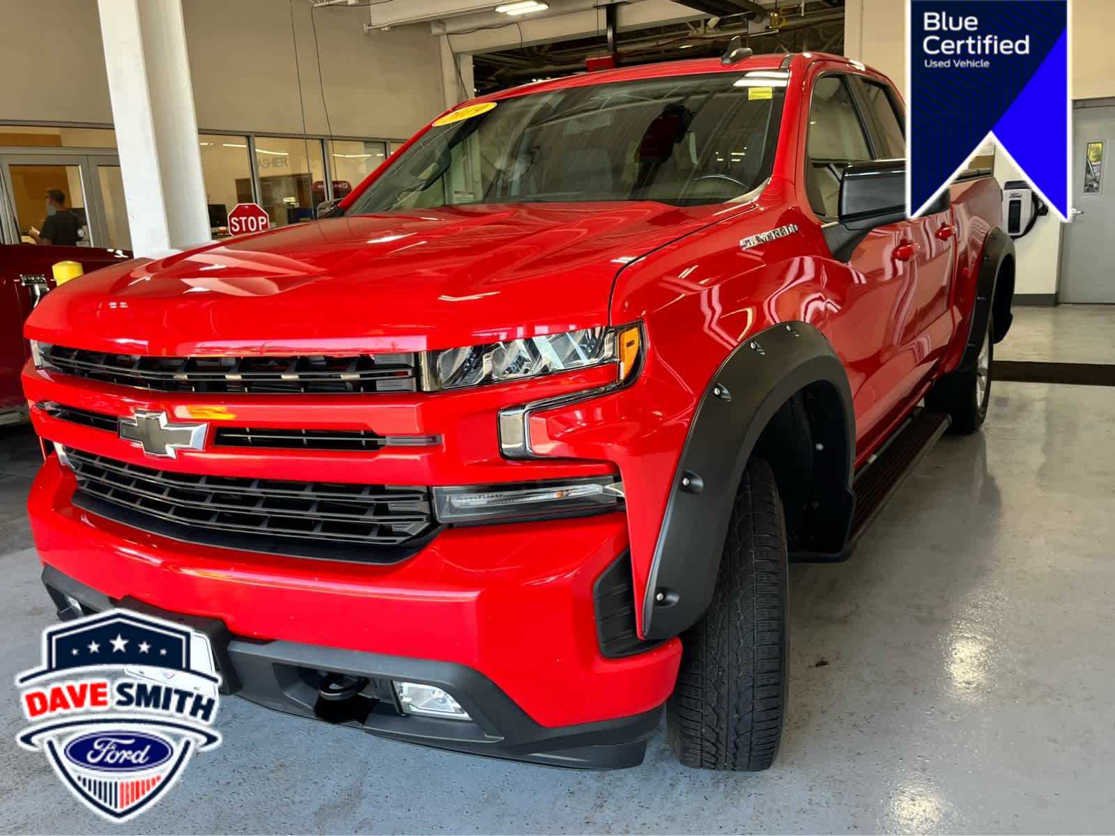 Red Hot 2019 Chevrolet Silverado 1500 Pickup Truck Four-Wheel Drive 8-Speed Automatic