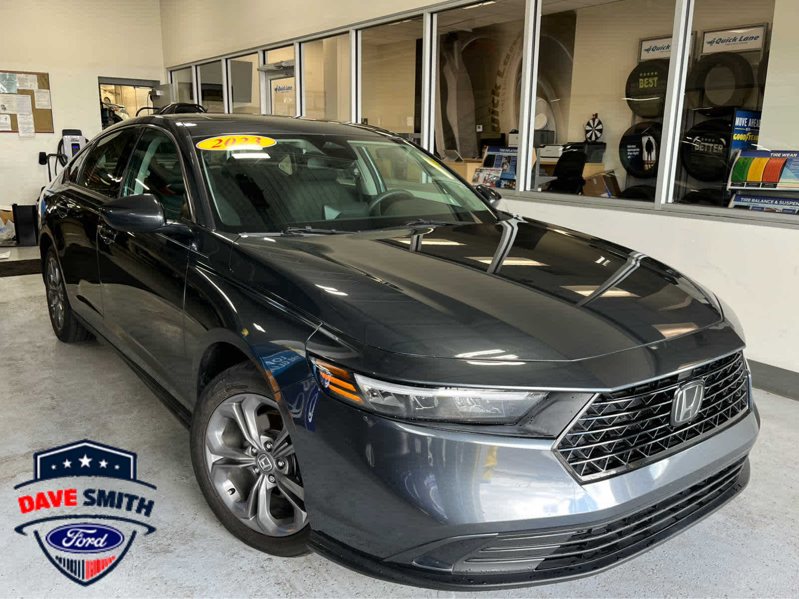 Meteorite Gray Metallic 2023 Honda Accord Sedan Front-Wheel Drive Continuously Variable Transmission