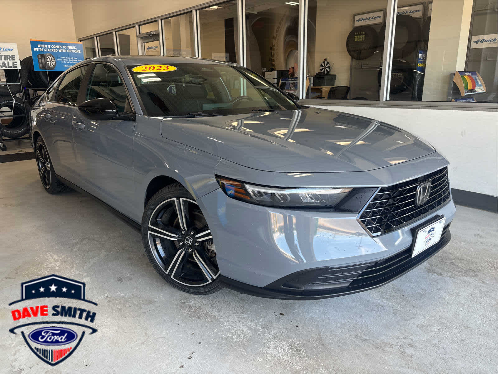 Urban Gray Pearl 2023 Honda Accord Hybrid Sedan Front-Wheel Drive Continuously Variable Transmission