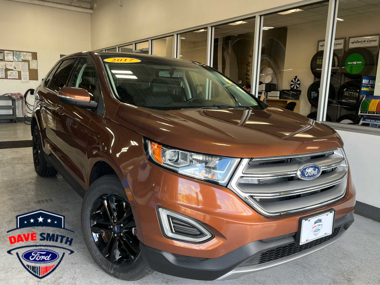 Canyon Ridge Metallic 2017 Ford Edge SUV / Crossover All-Wheel Drive 6-Speed Automatic
