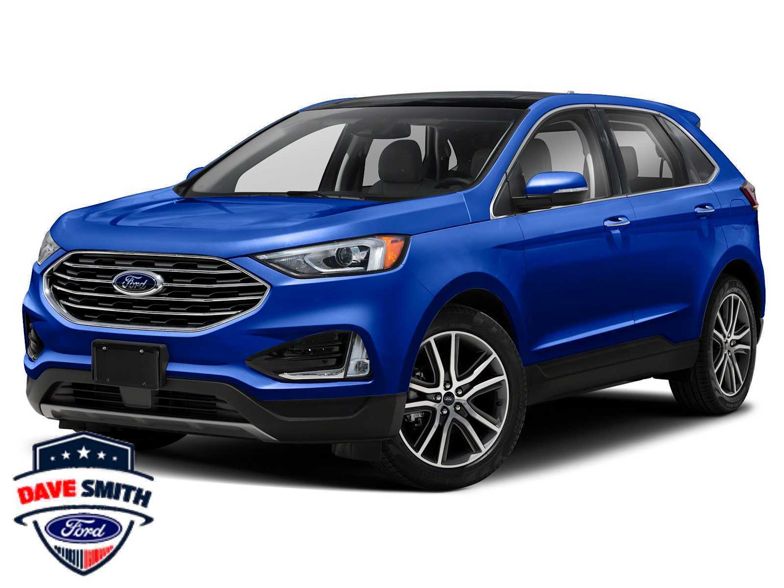 Atlas Blue 2020 Ford Edge SUV / Crossover All-Wheel Drive 8-Speed Automatic