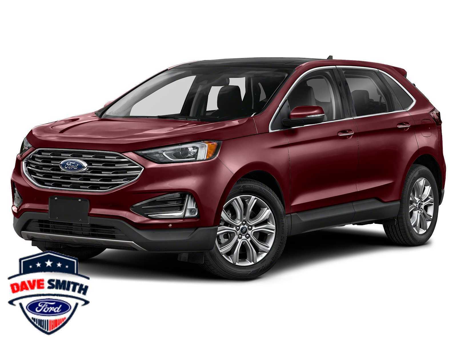 Red (Burgundy Velvet Metallic Tinted Clearcoat) 2024 Ford Edge SUV / Crossover All-Wheel Drive 8-Speed Automatic