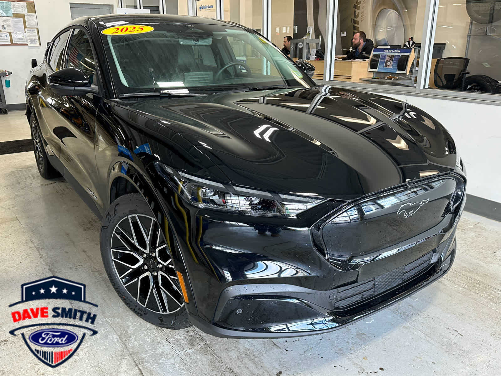 Shadow Black 2025 Ford Mustang Mach-E Premium AWD SUV / Crossover All-Wheel Drive 1-Speed Automatic