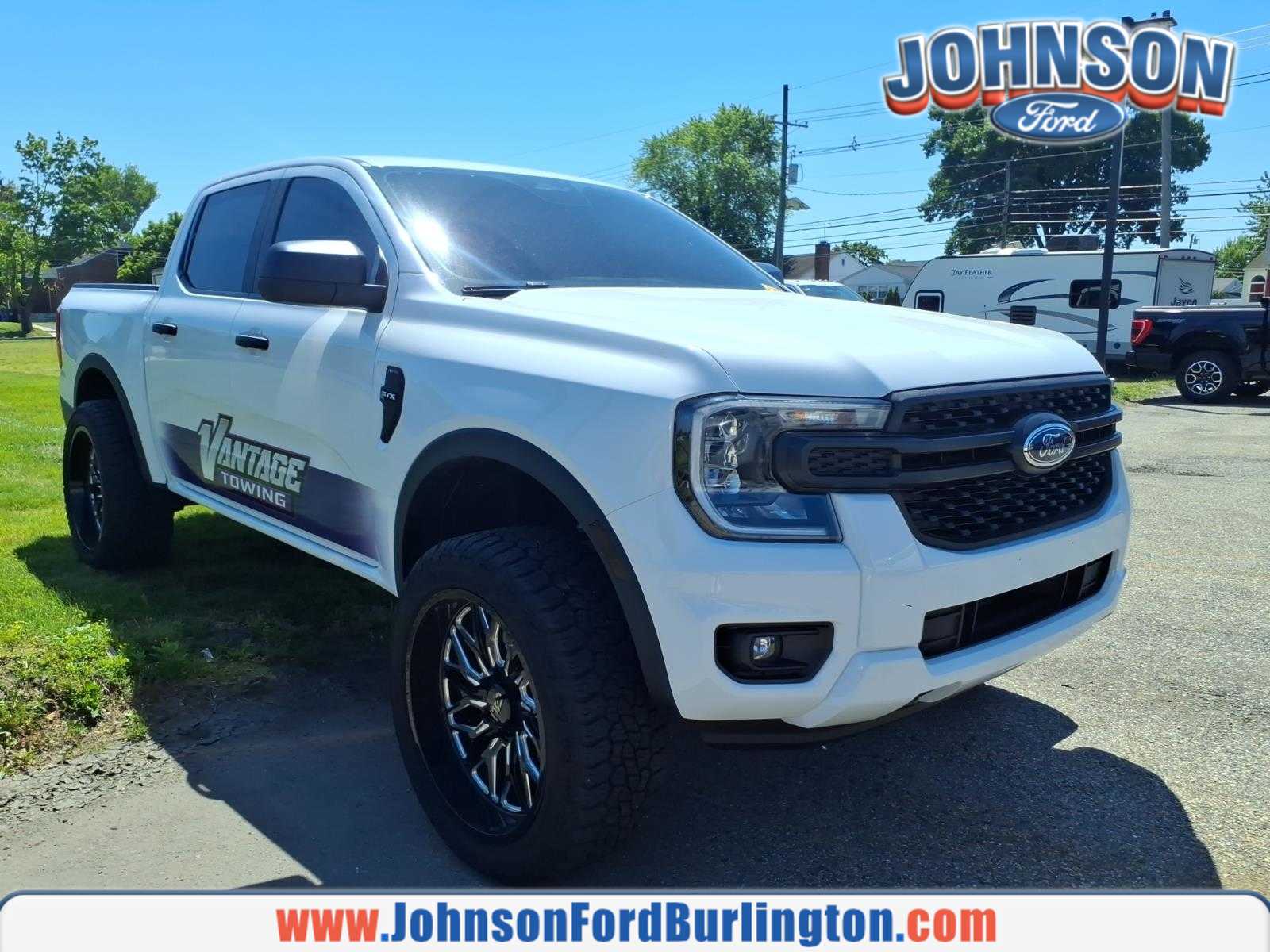 Oxford White 2024 Ford Ranger XL SuperCrew 4WD Pickup Truck Four-Wheel Drive Automatic