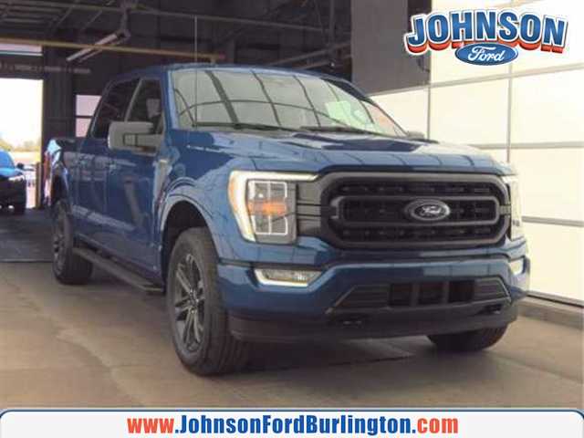 Atlas Blue 2023 Ford F-150 XLT SuperCrew 4WD Pickup Truck Four-Wheel Drive Automatic