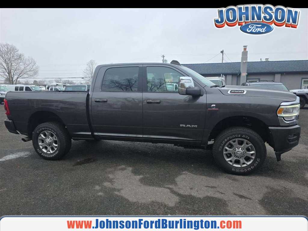 Gray (Granite Crystal Metallic Clearcoat) 2024 RAM 2500 Laramie Crew Cab 4WD Pickup Truck Four-Wheel Drive 6-Speed Automatic