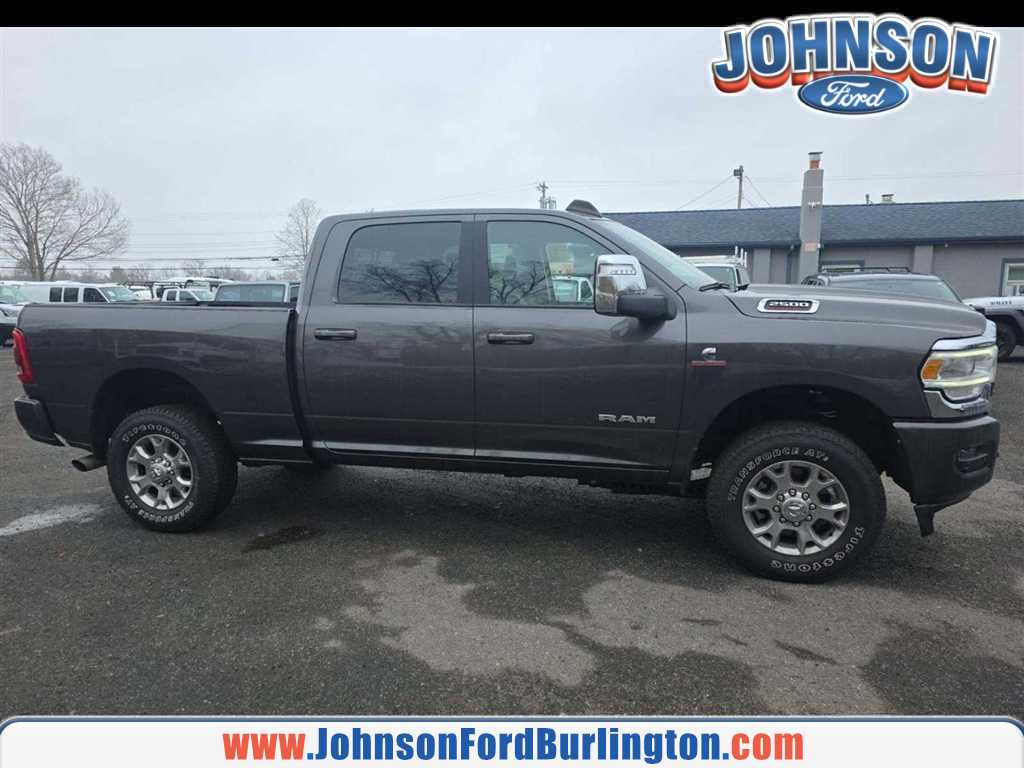 Gray (Granite Crystal Metallic Clearcoat) 2024 RAM 2500 Laramie Crew Cab 4WD Pickup Truck Four-Wheel Drive 6-Speed Automatic