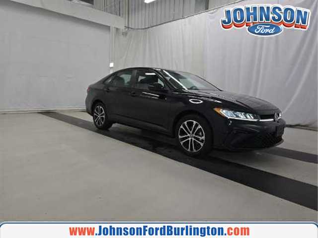 Deep Black Pearl 2025 Volkswagen Jetta Sport FWD Sedan Front-Wheel Drive 8-Speed Automatic