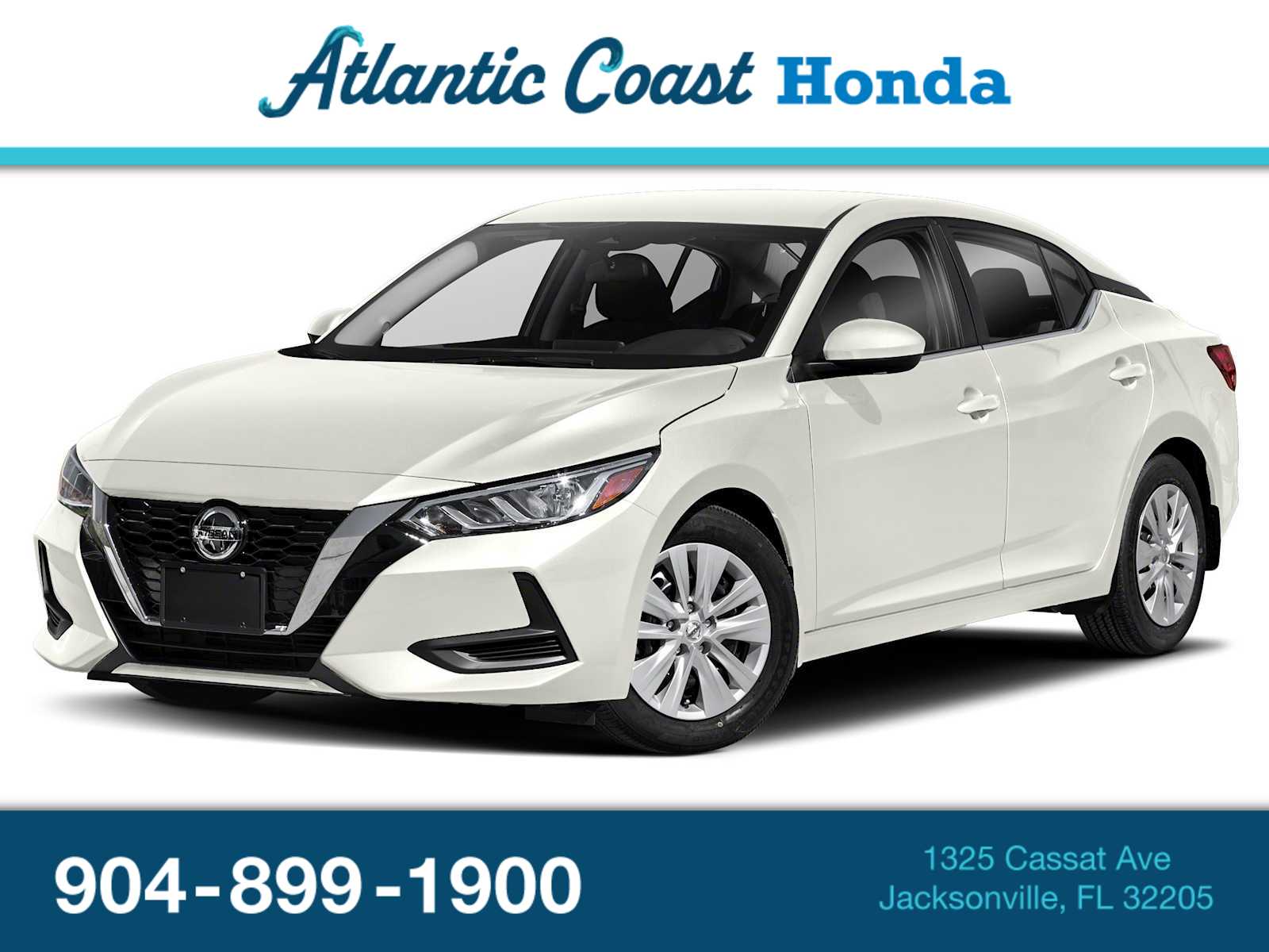 White 2021 Nissan Sentra SV FWD Sedan Front-Wheel Drive Continuously Variable Transmission