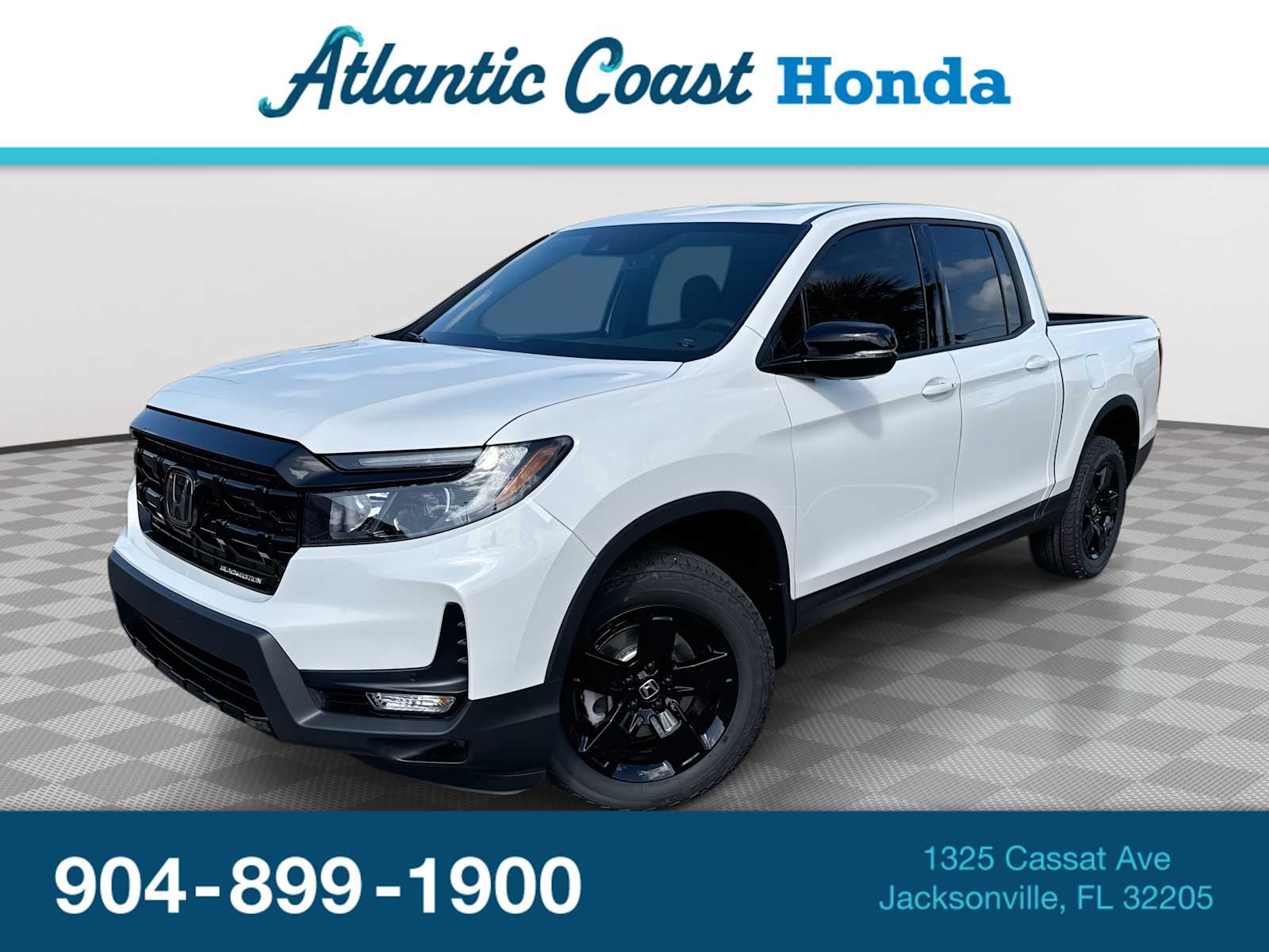 White 2026 Honda Ridgeline Black Edition AWD Pickup Truck All-Wheel Drive 9-Speed Automatic