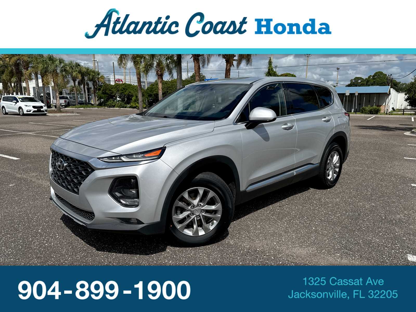 Silver 2019 Hyundai Santa Fe SUV / Crossover All-Wheel Drive 8-Speed Automatic