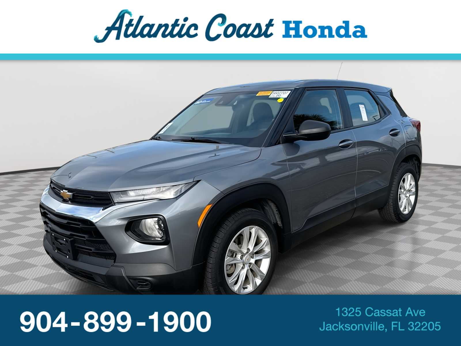 Gray 2021 Chevrolet Trailblazer LS FWD SUV / Crossover Front-Wheel Drive Continuously Variable Transmission