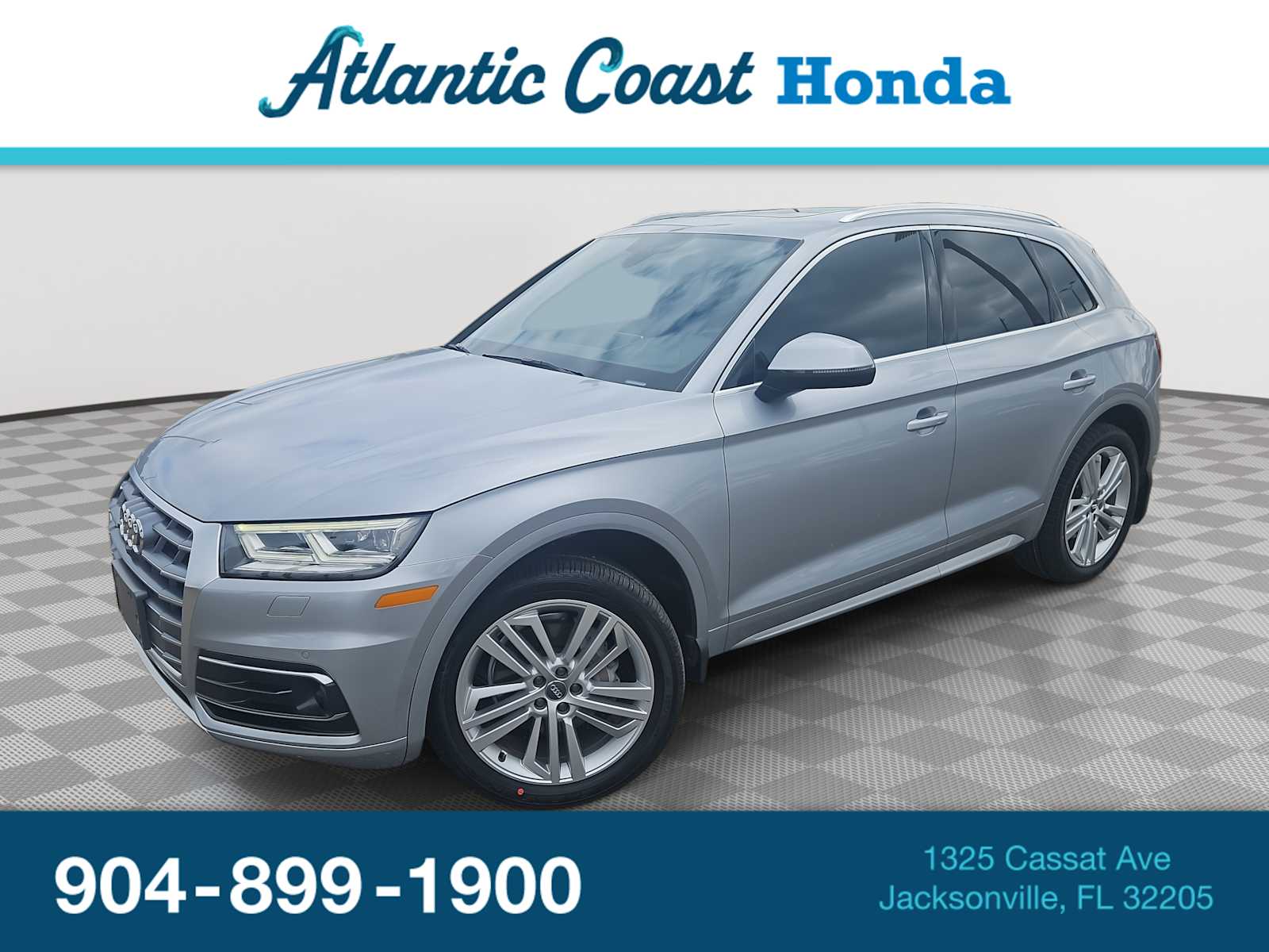 Silver 2018 Audi Q5 SUV / Crossover All-Wheel Drive 7-Speed Automatic