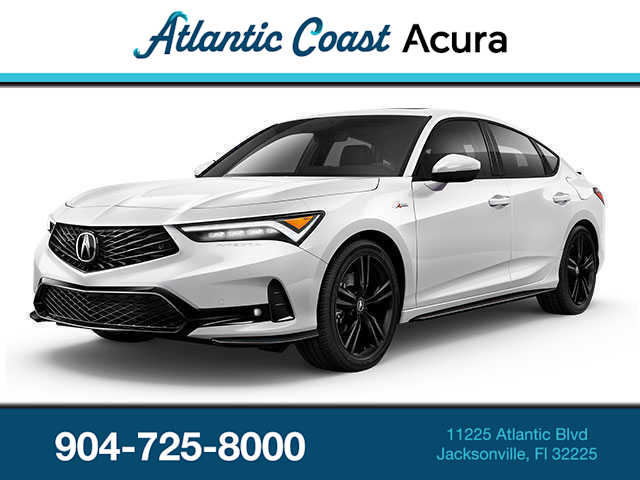 White 2026 Acura Integra FWD with Technology and A-SPEC Package Sedan Front-Wheel Drive Continuously Variable Transmission