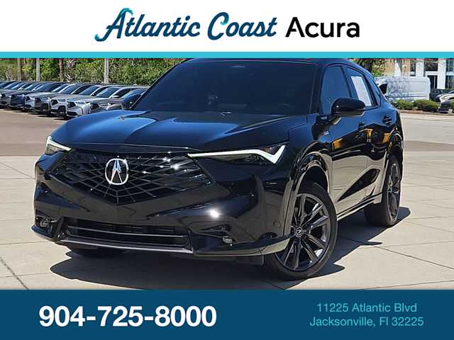 Black 2025 Acura ADX FWD with A-SPEC Package SUV / Crossover Front-Wheel Drive Continuously Variable Transmission