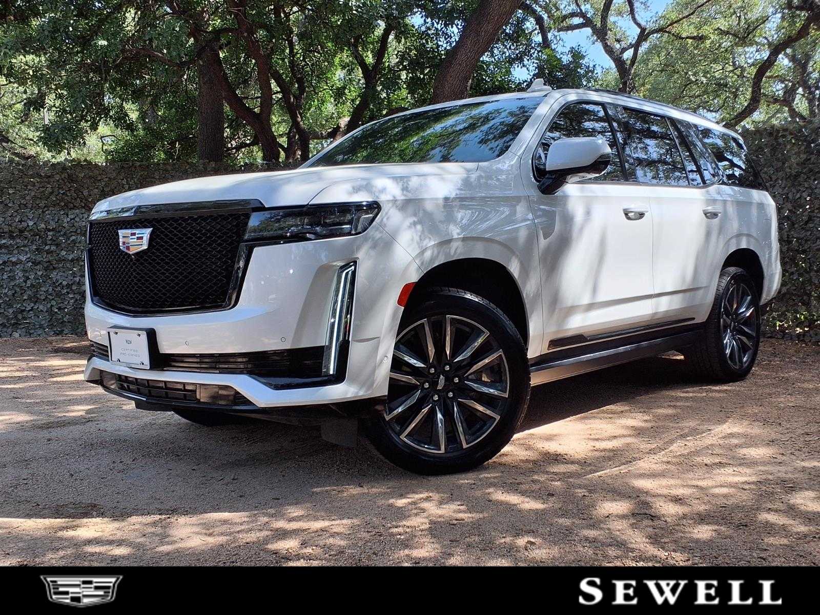Crystal White Tricoat 2024 Cadillac Escalade SUV / Crossover Four-Wheel Drive Automatic