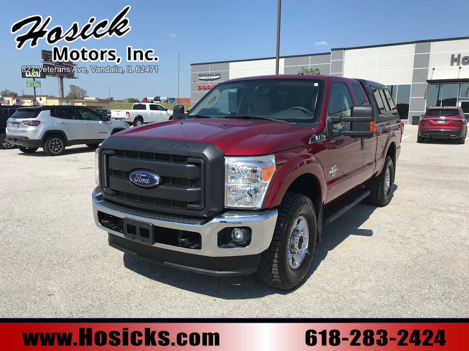 Ruby Red Metallic Tinted Clearcoat 2016 Ford F-350 Super Duty Pickup Truck Four-Wheel Drive 6-Speed Automatic