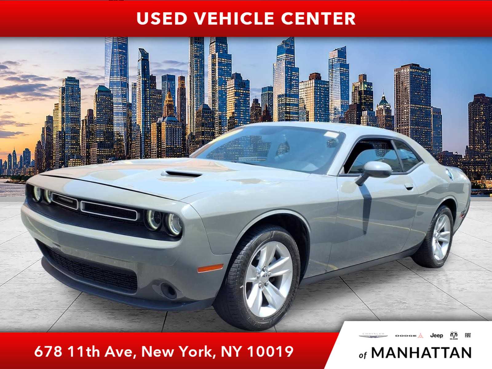 Destroyer Gray Clearcoat 2023 Dodge Challenger SXT RWD Coupe Rear-Wheel Drive 8-Speed Automatic