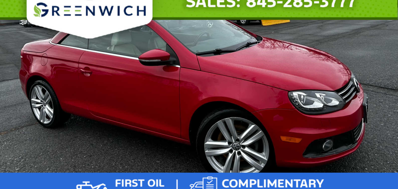 Salsa Red 2014 Volkswagen Eos Executive SULEV Convertible Front-Wheel Drive 6-Speed Automatic