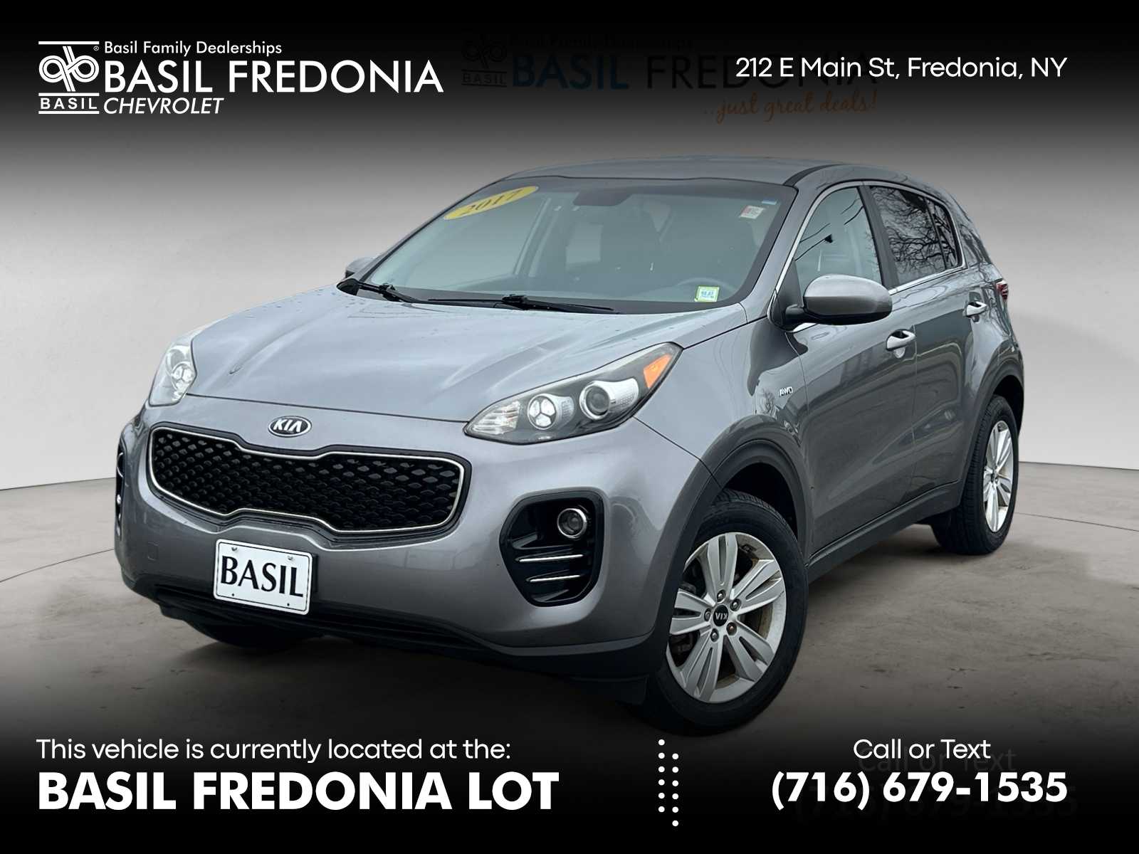 Mineral Silver 2017 Kia Sportage LX AWD SUV / Crossover All-Wheel Drive 6-Speed Automatic