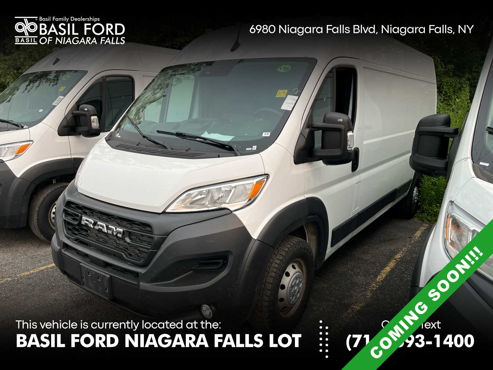 Bright White Clearcoat 2026 RAM ProMaster Van Front-Wheel Drive 9-Speed Automatic